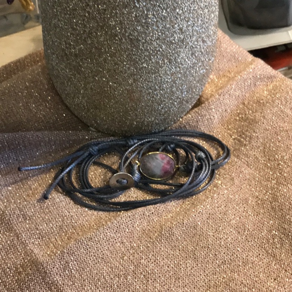Labradorite natural gemstone wrap bracelet